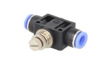 RECTUS RQSDRV 10 / check valve (straight, 10mm, plastic, quantity per package: 1, throttle control valve)