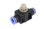 RECTUS RQSDRV 12 / check valve (straight, 12mm, plastic, quantity per package: 1, throttle control valve)