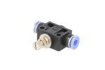 RECTUS RQSDRV 6 / check valve (straight, 6mm, plastic, quantity per package: 1, throttle control valve)