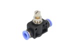 RECTUS RQSDRV 8 / check valve (straight, 8mm, plastic, quantity per package: 1, throttle control valve)