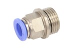 RECTUS RQSG1210G / tekalan connectors gray/straight, 1/2 external, wire 10x1, metal, quantity in package: 1pc