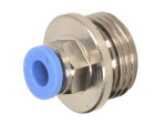 RECTUS RQSG126G / tekalan connectors gray/straight, 1/2 external, wire 6x1, metal, quantity in package: 1pc