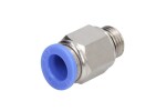 RECTUS RQSG1410G / tekalan connectors gray/straight, 1/4 external, wire 10x1, metal, quantity in package: 1pc