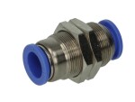 RECTUS RQSS 120 / tekalan connections bulkhead/straight, wire 12x1.5/12x1.5, with nut, metal, quantity in package: 1pc