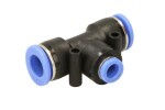 RECTUS RQST12080 / tekalan connectors (adapter/reduction/gray/t-piece, 12mm/8mm/12mm, plastic, quantity per package: 1pc)