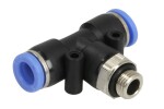RECTUS RQSTM108 / tekalan connectors t-piece, m10x1 external, cable 8x1/8x1, plastic, quantity in package: 1pc