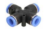 RECTUS RQSX 100 / tekalan connectors gray/quadruple, wire 10x1/10x1/10x1/10x1, plastic, quantity in package: 1pc