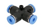 RECTUS RQSX 40 / tekalan connectors gray/quadruple, wire 4x1/4x1/4x1/4x1, plastic, quantity in package: 1pc