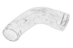 OE RVI 7482277698 / cooling system rubber hose (55mm, length: 250mm) fits: rvi kerax, premium 2 dxi11 10.05-