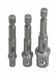 komplekt adapterid padrunile 1/4 3/8 1/2 3 tk