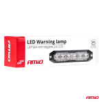 Õhuke vilkur iluvõrele 12/24V 6*3W LED R65 R10 129*30 