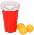 Beer bong mäng, 6 topsi, 3 palli