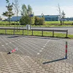 Parkimispost lukustatav 655x60x60mm