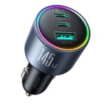 Joyroom 145W 2xUSB-C/USB-A autolaadija