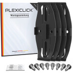Plexiclick numbrimärgi hoidja must