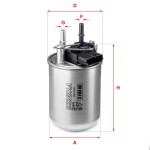 SOFIMA S 1104 NR / fuel filter fits: nissan juke 1.5d 06.10-12.19