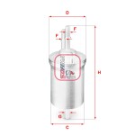 SOFIMA S 1840 B / fuel filter fits: audi a1, a3, tt, seat altea, altea xl, ibiza iv, ibiza iv sc, ibiza iv st, leon, toledo iii, toledo iv, skoda fabia ii, fabia iii, octavia ii, rapid 1.0-3.6 02.03-12.22