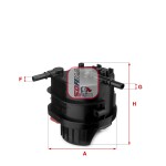 SOFIMA S 4015 NR / fuel filter fits: citroen c1, c2, c2 enterprise, c3 i, c3 ii, c3 pluriel, nemo, nemo/minivan, ford fiesta v, fiesta vi, fusion, peugeot 1007, 107, 206, 206+, 207, 207/hatchback, 307 1.4d 09.01-