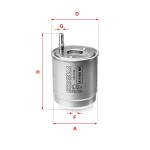 SOFIMA S 4160 NR / fuel filter fits: hyundai i30, kia ceed, proceed, xceed 1.6d/1.6dh 03.17-