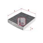 SOFIMA S 4296 CA / cabin filter with activated carbon fits: ferrari 599 gtb/gto, 612 scaglietti, maserati gran turismo i, quattroporte v 4.2-6.0 03.04-