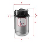 SOFIMA S 5517 GC / fuel filter fits: nissan qashqai ii, x-trail iii, renault kadjar, koleos ii 1.5d/1.7d/2.0d 11.13-