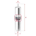 SOFIMA S 9261 B / fuel filter fits: bmw 1 (f40), 2 (f45), 2 gran coupe (f44), 2 gran tourer (f46), 2 gran tourer van (f46), x1 (f48), x2 (f39), mini (f55), (f56), (f57), clubman (f54) 1.5d/2.0d 09.13-
