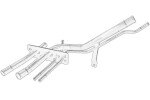OE SCANIA 1859029 / cooling system connection pipe fits: scania gi, pi, ri, t dc09.108-dc9.39 01.03-05.19