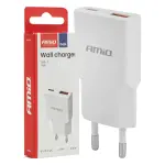 Seinalaadija 230V 20W GaN USB-C USB-A Amio