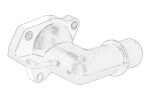 OE MAZDA SH01-15-172 / thermostat housing fits: mazda 3, 6, 6/combi, cx-5 2.2d 08.12-