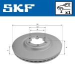 SKF Piduriketas VKBD 81293 V1