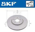 SKF Piduriketas VKBD 81362 V1