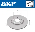 SKF Piduriketas VKBD 81365 V1