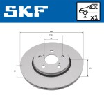 SKF Piduriketas VKBD 81391 V1