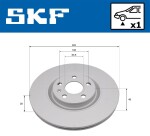 SKF Piduriketas VKBD 81404 V1