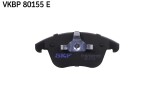 SKF Vertevo Piduriklotsi komplekt,  ketaspidur VKBP 80155 E