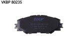SKF Комплект тормозных колодок,  дисковый тормоз VKBP 80235