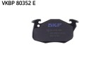 SKF Vertevo Piduriklotsi komplekt,  ketaspidur VKBP 80352 E