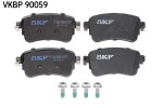 SKF Piduriklotsi komplekt,  ketaspidur VKBP 90059