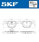 SKF  Piduriklotsi komplekt,ketaspidur VKBP 90240
