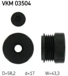 SKF Generaatori sidur (vabakäik) VKM 03504