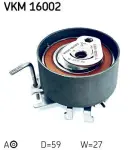 SKF Pingutusrull,  Hammasrihm VKM 16002
