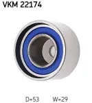SKF Seade-/juhtrull,  hammasrihm VKM 22174