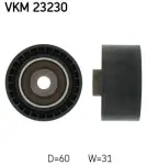 SKF Seade-/juhtrull, hammasrihm VKM 23230
