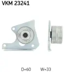 SKF Seade-/juhtrull,  hammasrihm VKM 23241