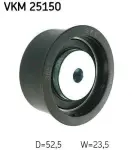 SKF Seade-/juhtrull,  hammasrihm VKM 25150