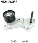 SKF Seade-/juhtrull, hammasrihm VKM 26055