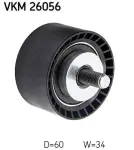SKF Seade-/juhtrull, hammasrihm VKM 26056