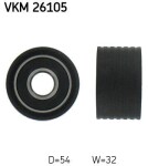 SKF Seade-/juhtrull,  hammasrihm VKM 26105