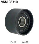 SKF Seade-/juhtrull,  hammasrihm VKM 26310