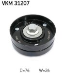 SKF Seade-/juhtrull,  soonrihm VKM 31207